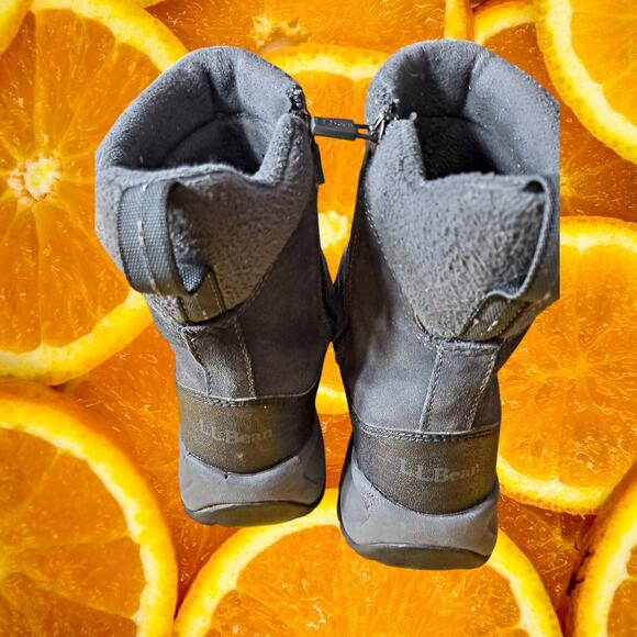 L.L. Bean Men\'s Gray Insulated Primaloft Pull On Side Zipper Boots‎ Size 8.5 main image 4